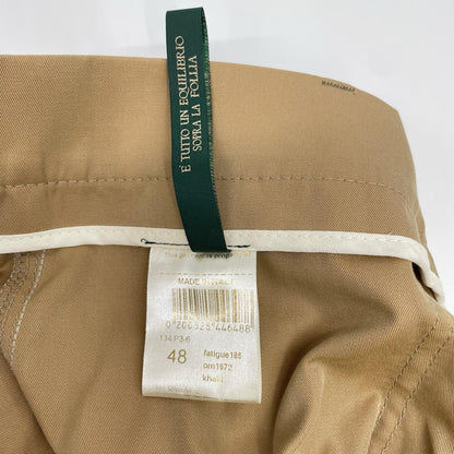 BERWICH Cotton Baker Pants Beige Size 48
