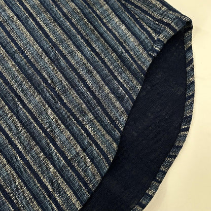 GLANSHIRT Blue Cotton Striped Long Sleeve Shirt Size 40