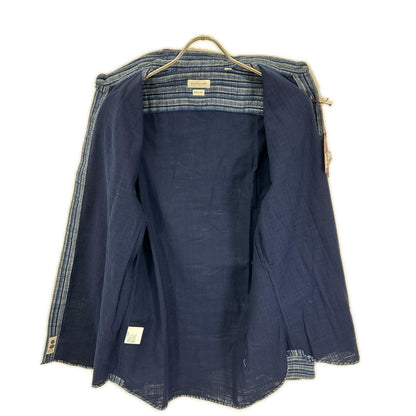 GLANSHIRT Blue Cotton Striped Long Sleeve Shirt Size 40