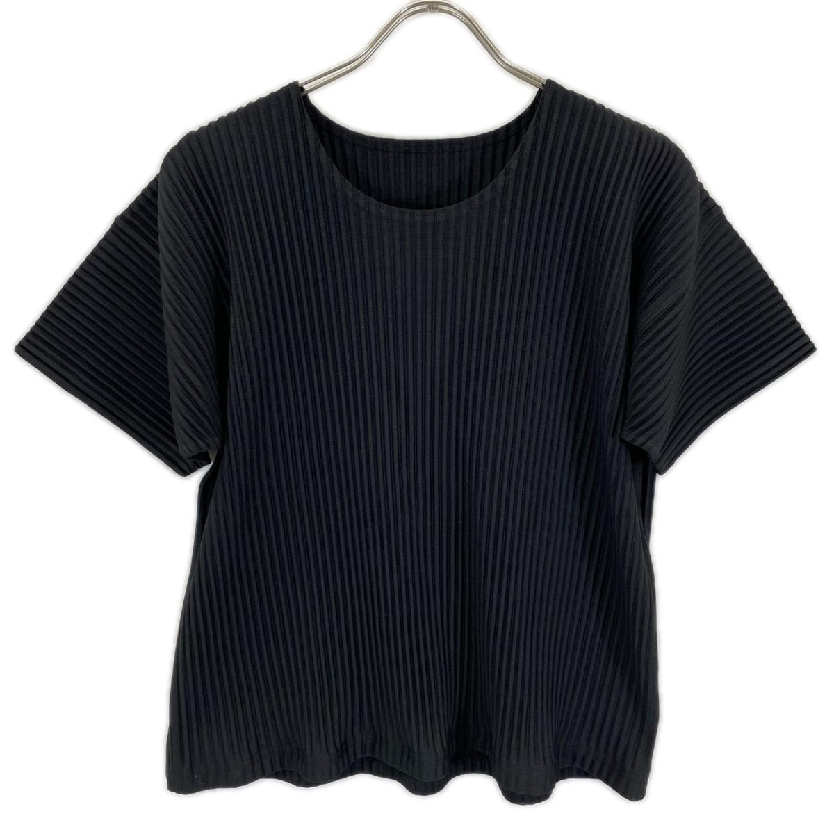 HOMME PLISSE ISSEY MIYAKE Pleated T-Shirt Black Size 2
