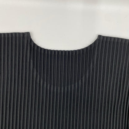 HOMME PLISSE ISSEY MIYAKE Pleated T-Shirt Black Size 2