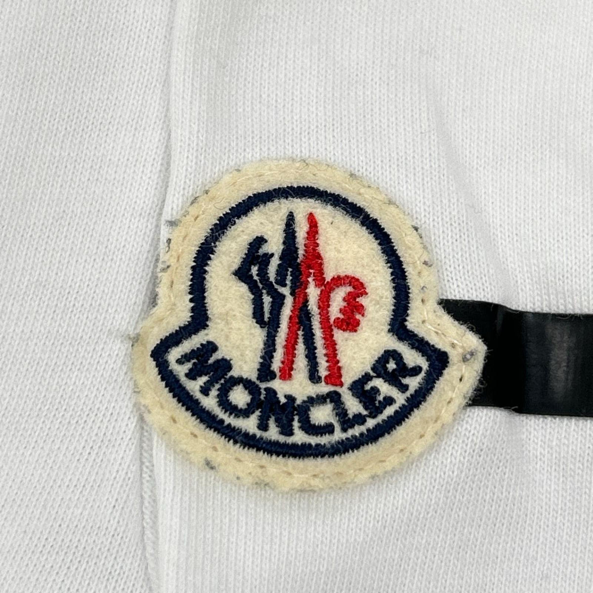 MONCLER Front Print Crewneck Long T-Shirt White Size L