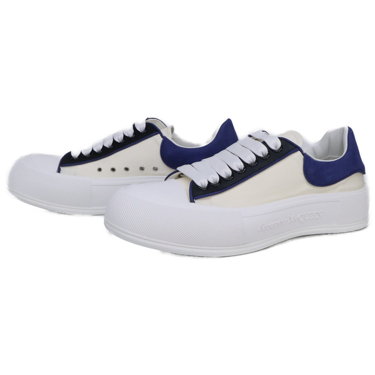 ALEXANDER McQUEEN Deck Plimsoll Sneakers White Size EU 41