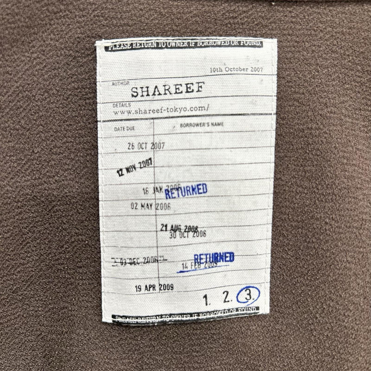 SHAREEF Brown W-Face Georgette Lace-Up Shirt Size 3