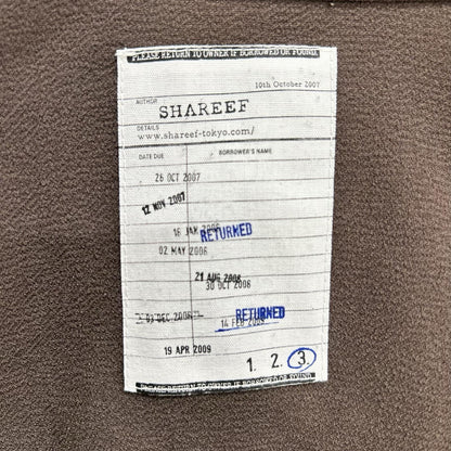 SHAREEF Brown W-Face Georgette Lace-Up Shirt Size 3