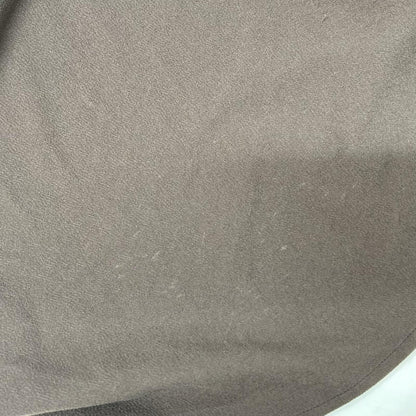 SHAREEF Brown W-Face Georgette Lace-Up Shirt Size 3