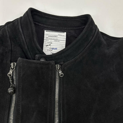 SHAREEF Black Sheep Leather Double Zip Blouson Size 2
