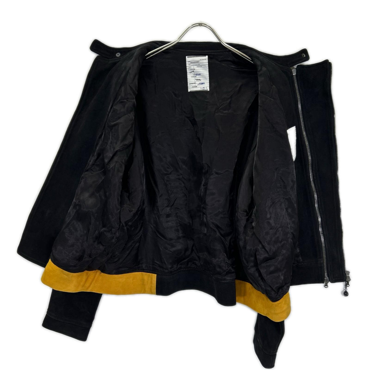SHAREEF Black Sheep Leather Double Zip Blouson Size 2