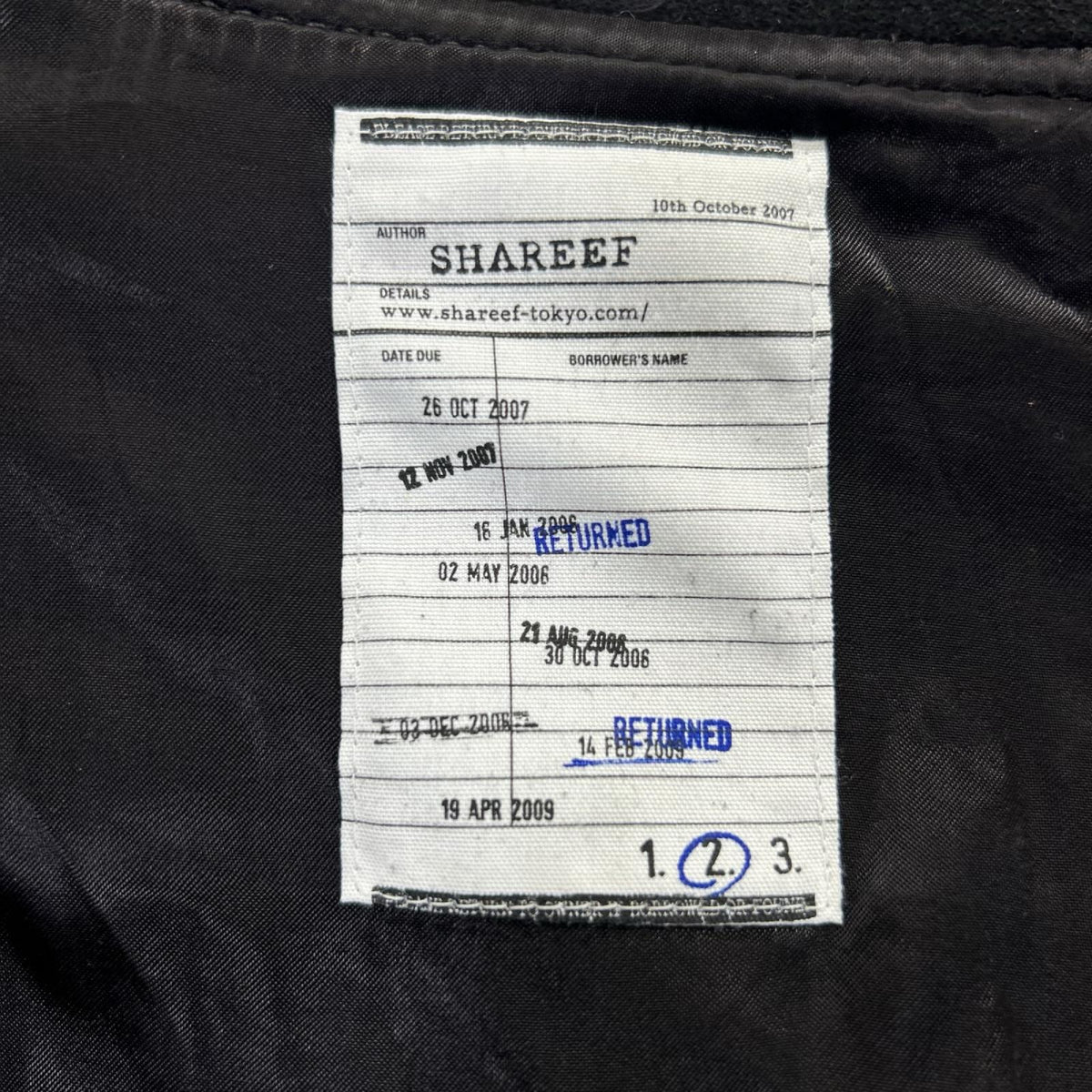 SHAREEF Black Sheep Leather Double Zip Blouson Size 2