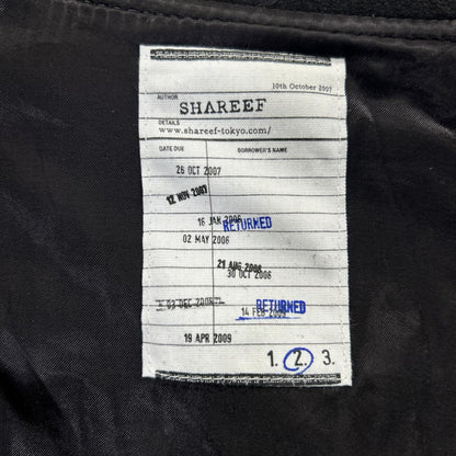 SHAREEF Black Sheep Leather Double Zip Blouson Size 2