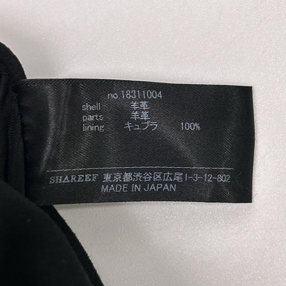SHAREEF Black Sheep Leather Double Zip Blouson Size 2