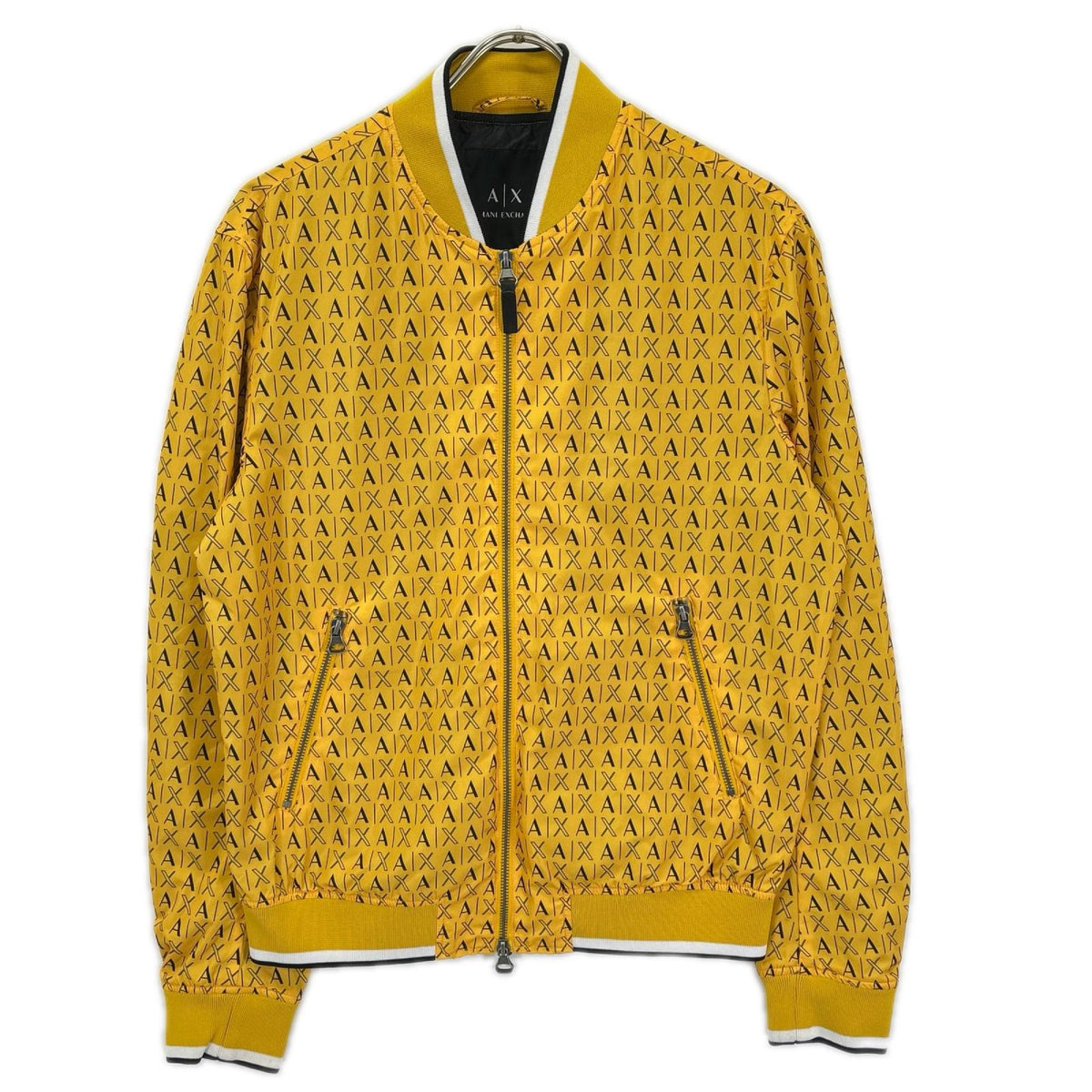 ARMANI EXCHANGE Nylon Logo Blouson Jacket Yellow Size S
