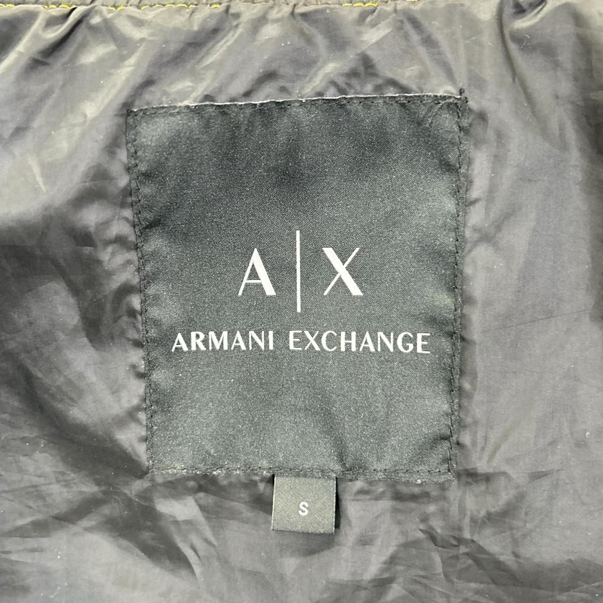 ARMANI EXCHANGE Nylon Logo Blouson Jacket Yellow Size S
