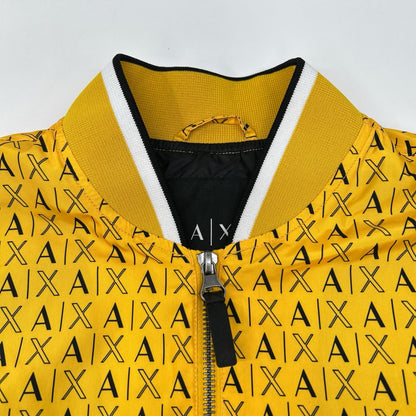 ARMANI EXCHANGE Nylon Logo Blouson Jacket Yellow Size S