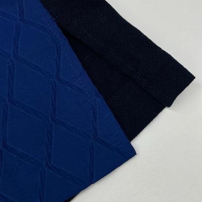 ISSEY MIYAKE MEN Cotton Short Sleeve Polo Navy Size 4