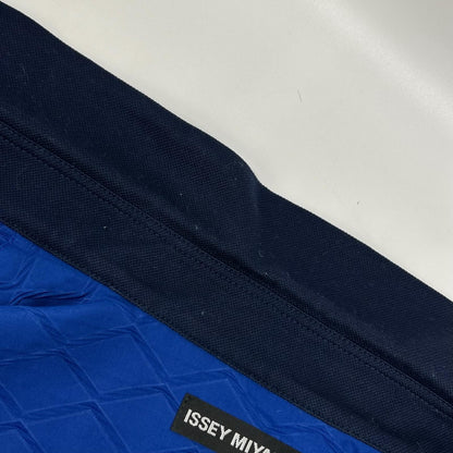 ISSEY MIYAKE MEN Cotton Short Sleeve Polo Navy Size 4