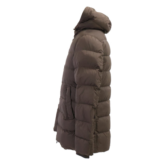 HERNO POLAR-TECH Hooded Down Jacket Dark Brown Size 46