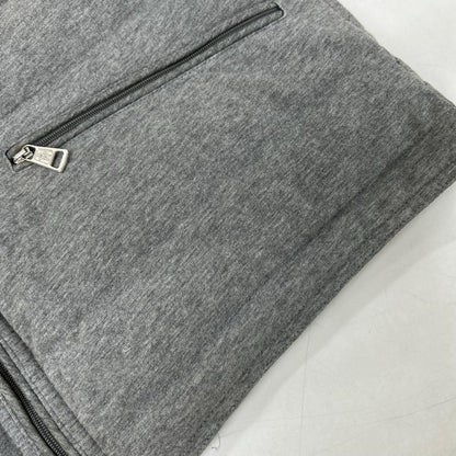 MONCLER Gerard Cotton Double Zip Down Vest Gray