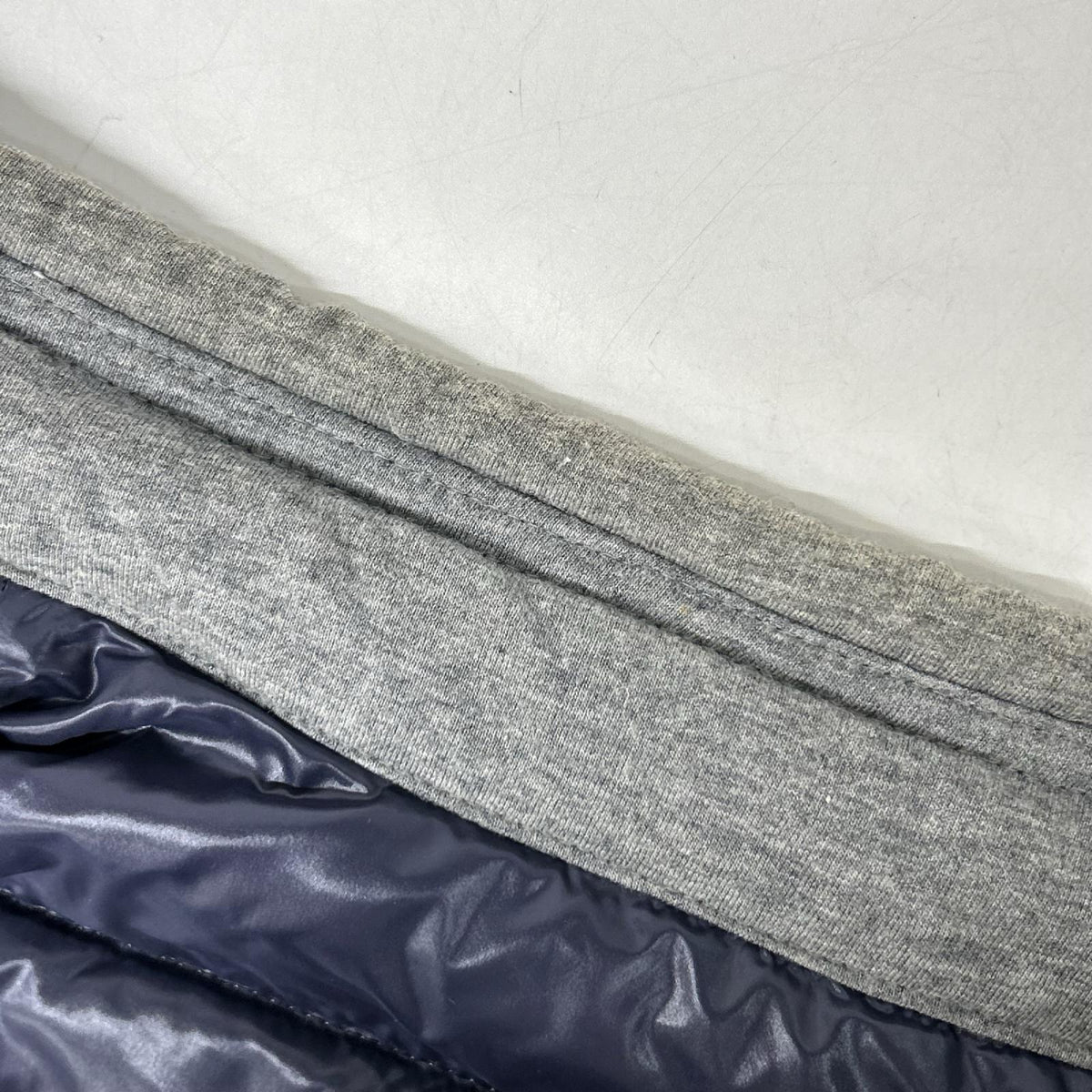 MONCLER Gerard Cotton Double Zip Down Vest Gray