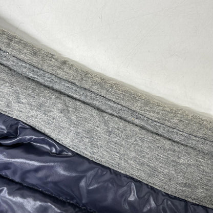 MONCLER Gerard Cotton Double Zip Down Vest Gray