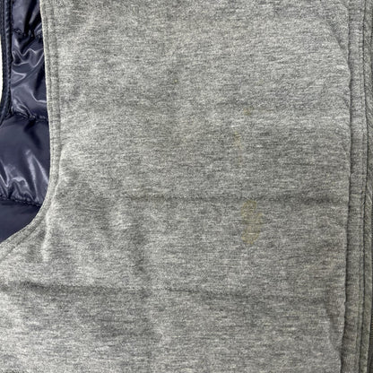MONCLER Gerard Cotton Double Zip Down Vest Gray