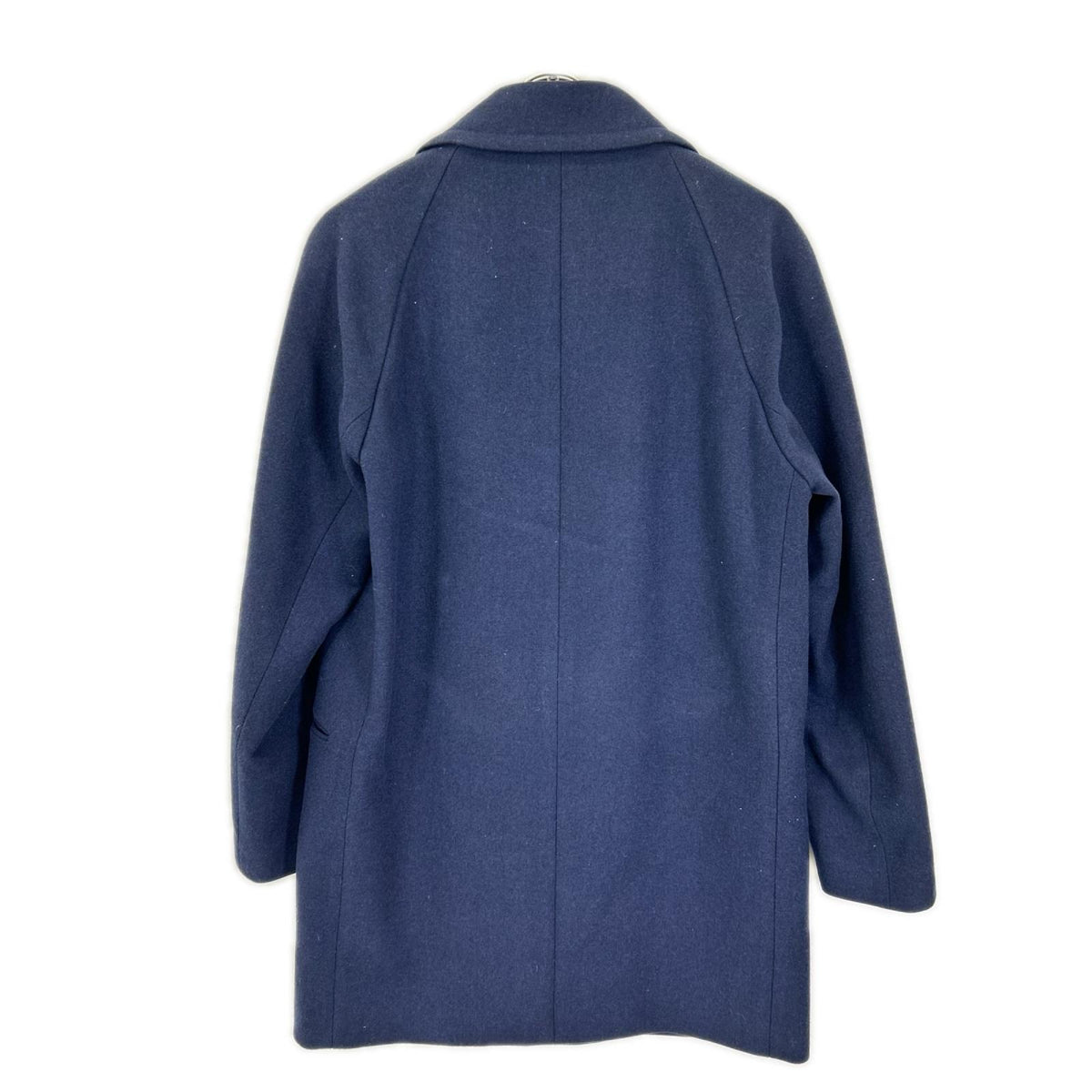 PaulSmith PF-MV-45424 Wool Balmacaan Coat Navy Size L