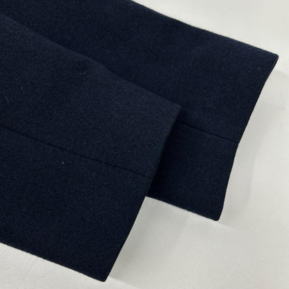 PaulSmith PF-MV-45424 Wool Balmacaan Coat Navy Size L