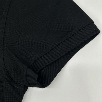 SAINT LAURENT PARIS Embroidered Polo Black Size L