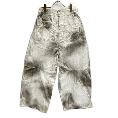 SHINYAKOZUKA 25SS Washed Hi Baggy Cotton Pants White Size XS