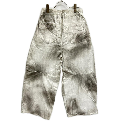 SHINYAKOZUKA 25SS Washed Hi Baggy Cotton Pants White Size XS