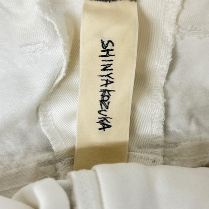 SHINYAKOZUKA 25SS Washed Hi Baggy Cotton Pants White Size XS