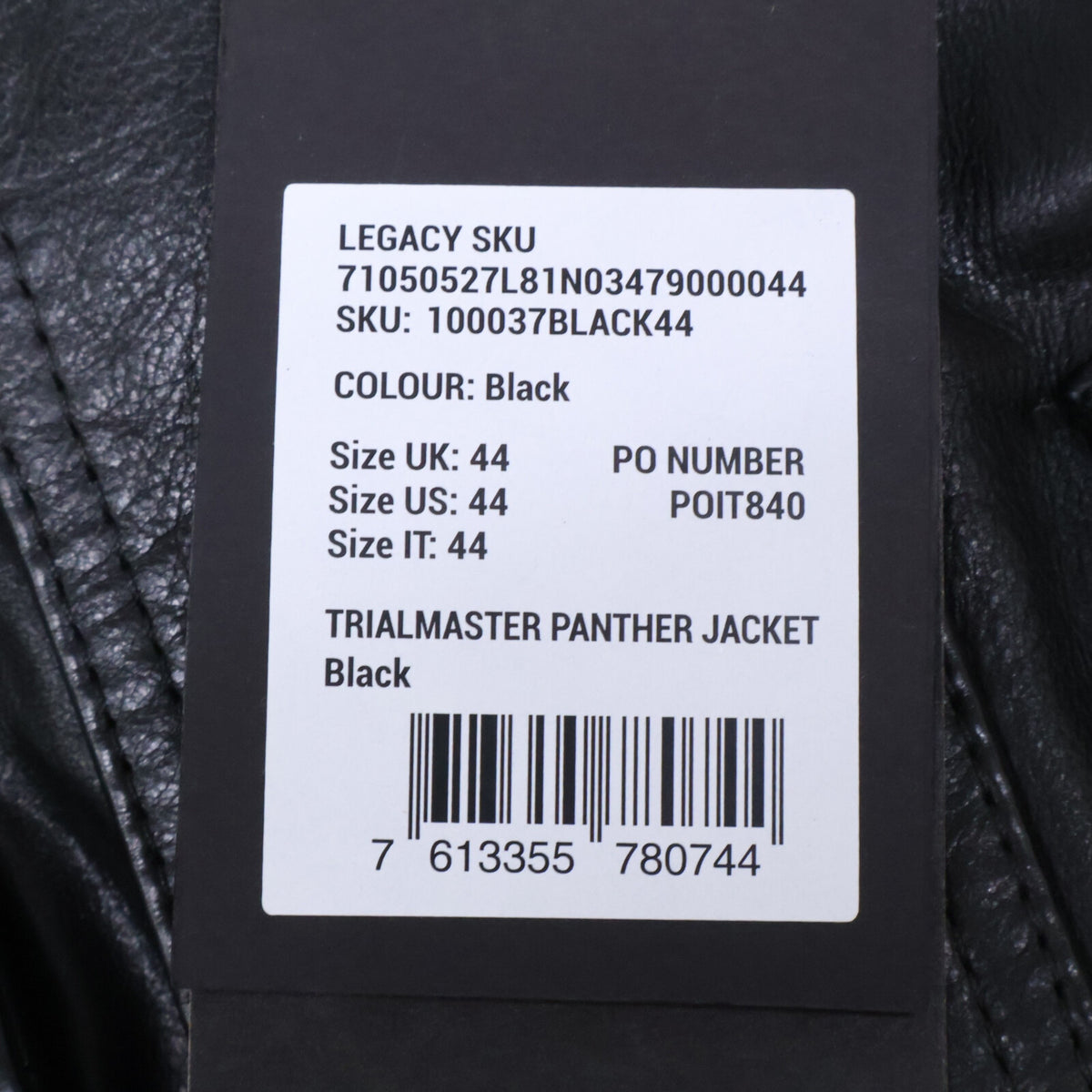 BELSTAFF Trialmaster Panther 4-Pocket Jacket Black Size 44