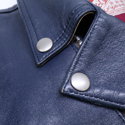 ADDICT CLOTHES AD-02L Sheepskin Double Jacket Blue Size 38