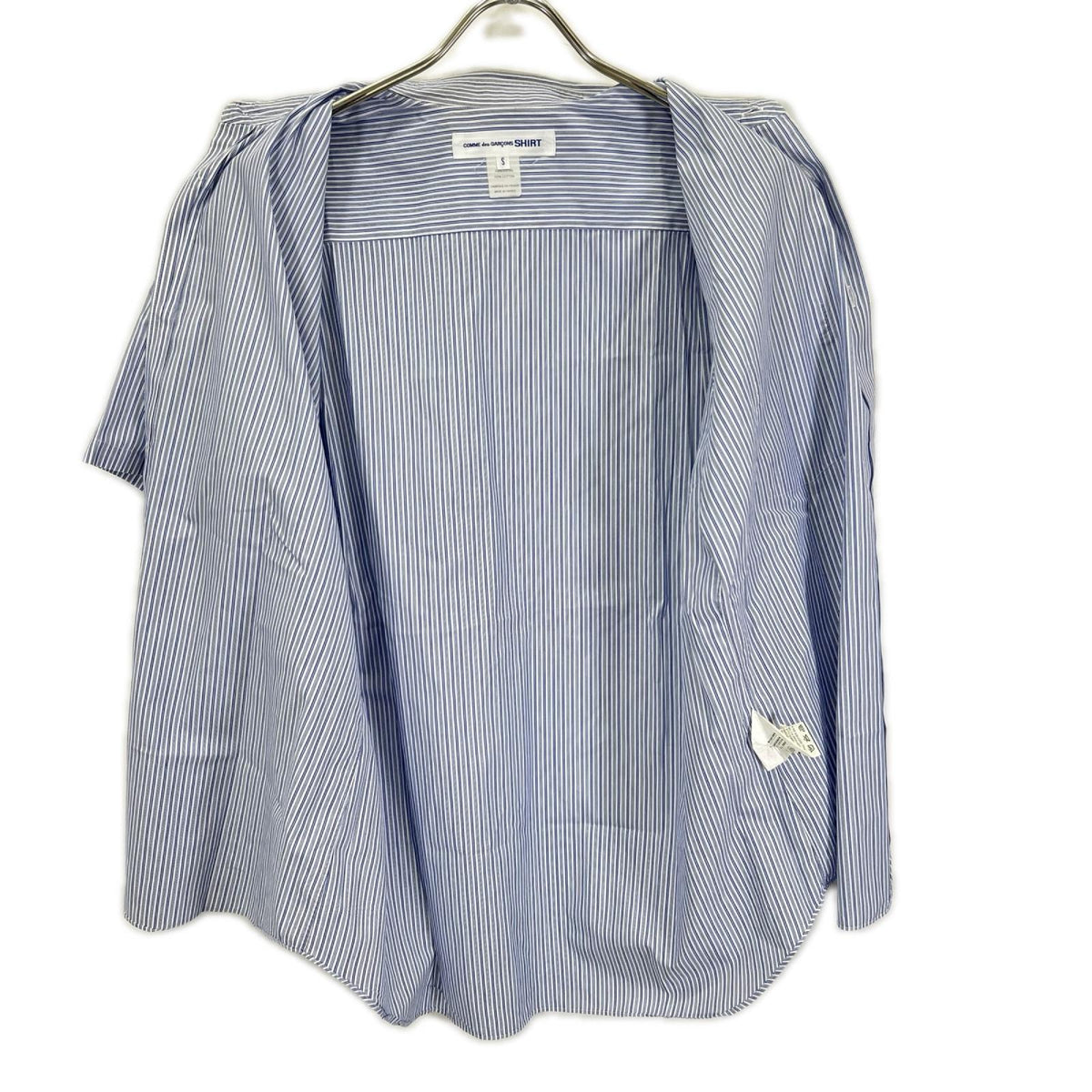 COMMEdesGARCONS SHIRT Light Blue Forever Stripe Shirt Size S