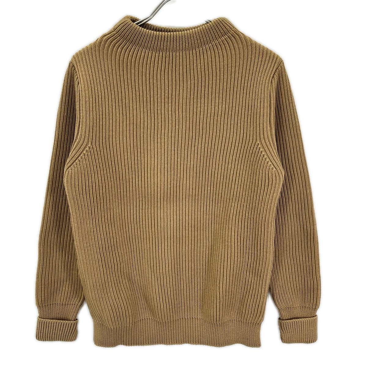 ANDERSEN-ANDERSEN Mock Neck Beige Knit Sweater Size S