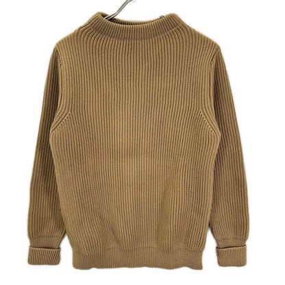 ANDERSEN-ANDERSEN Mock Neck Beige Knit Sweater Size S