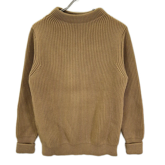 ANDERSEN-ANDERSEN Mock Neck Beige Knit Sweater Size S