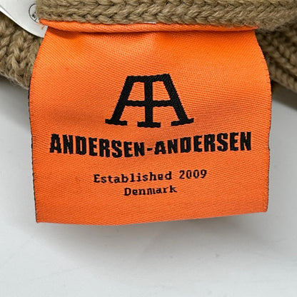 ANDERSEN-ANDERSEN Mock Neck Beige Knit Sweater Size S