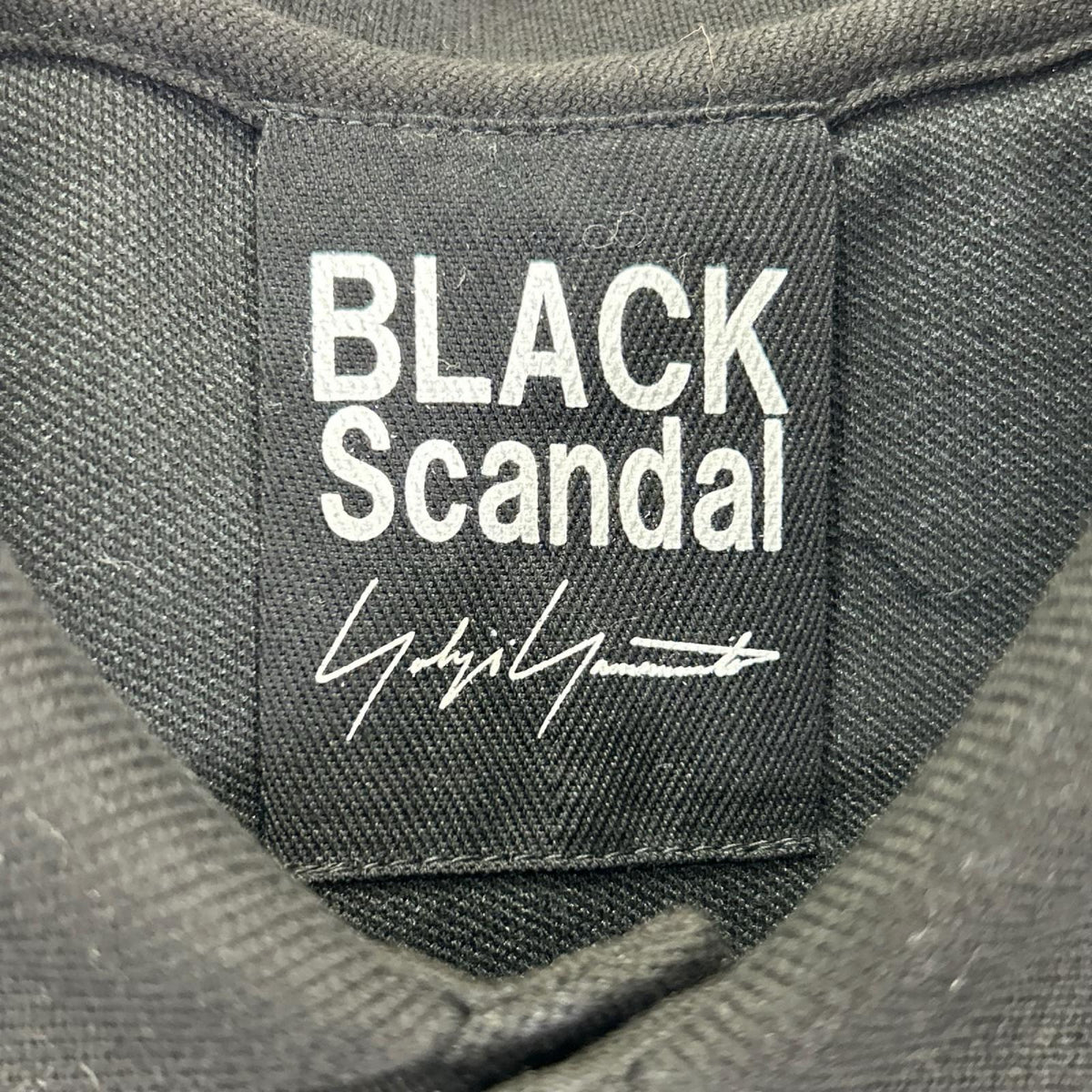 BLACK Scandal Yohji Yamamoto Black Pique Pocket Polo Size 4