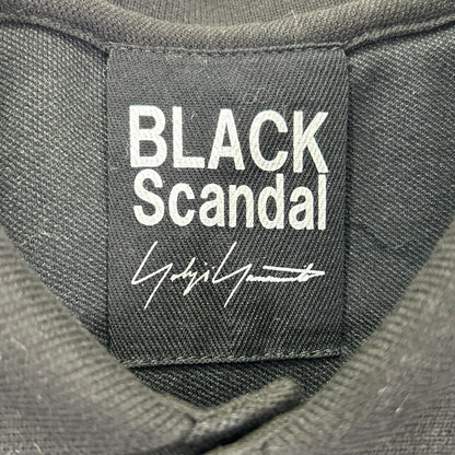 BLACK Scandal Yohji Yamamoto Black Pique Pocket Polo Size 4
