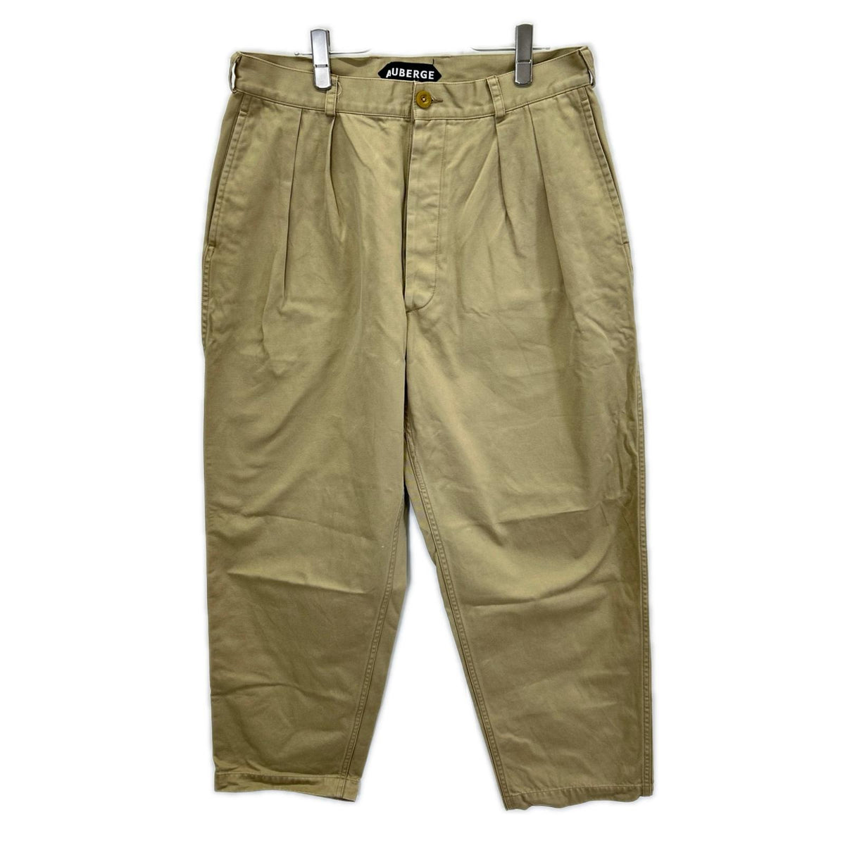 AUBERGE Beige M52 Tapered Chino Pants Size 42