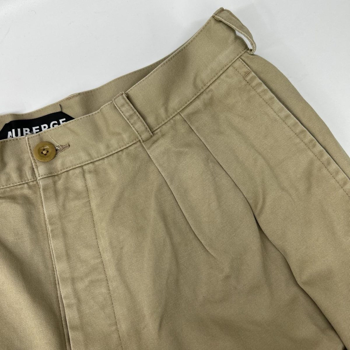 AUBERGE Beige M52 Tapered Chino Pants Size 42