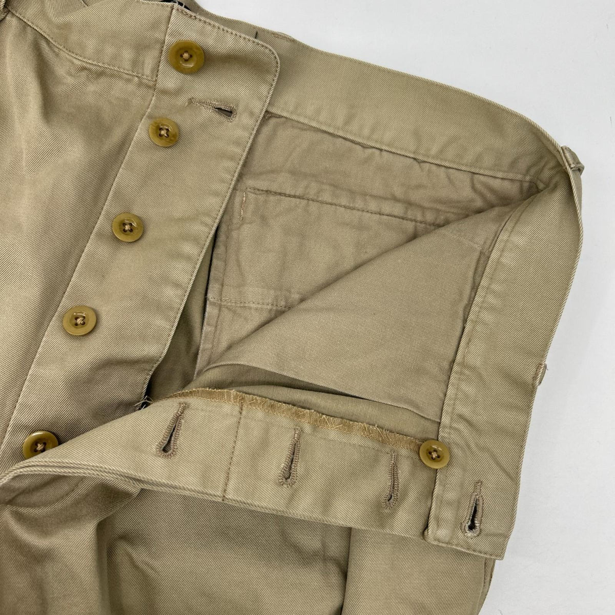 AUBERGE Beige M52 Tapered Chino Pants Size 42
