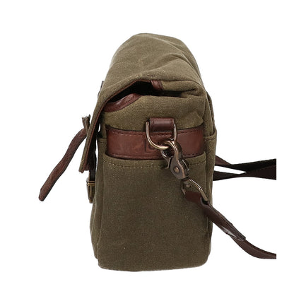 ONA 5-014OLV Bowery Canvas Camera Shoulder Bag Green