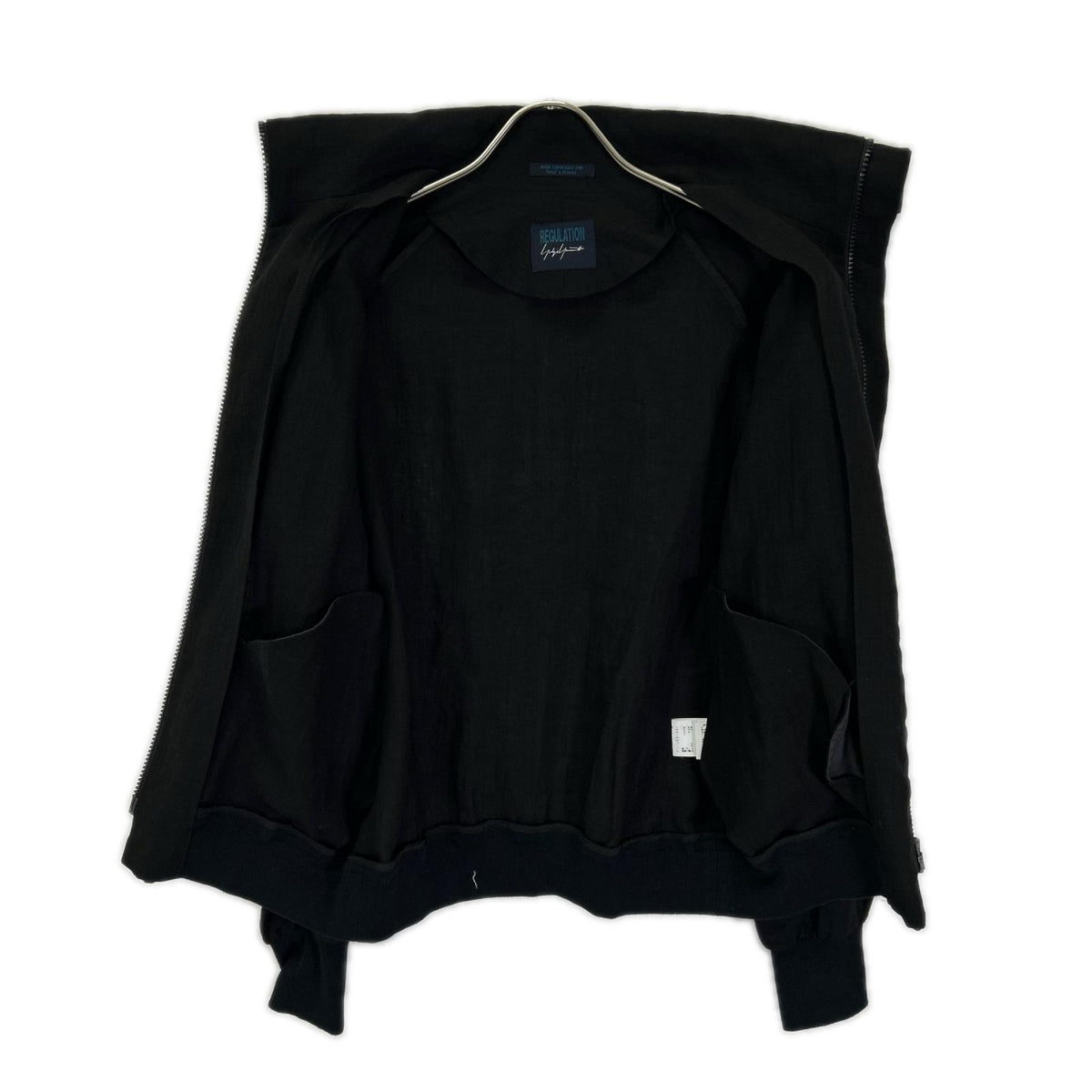 REGULATION Yohji Yamamoto Linen High Jacket Black Size S
