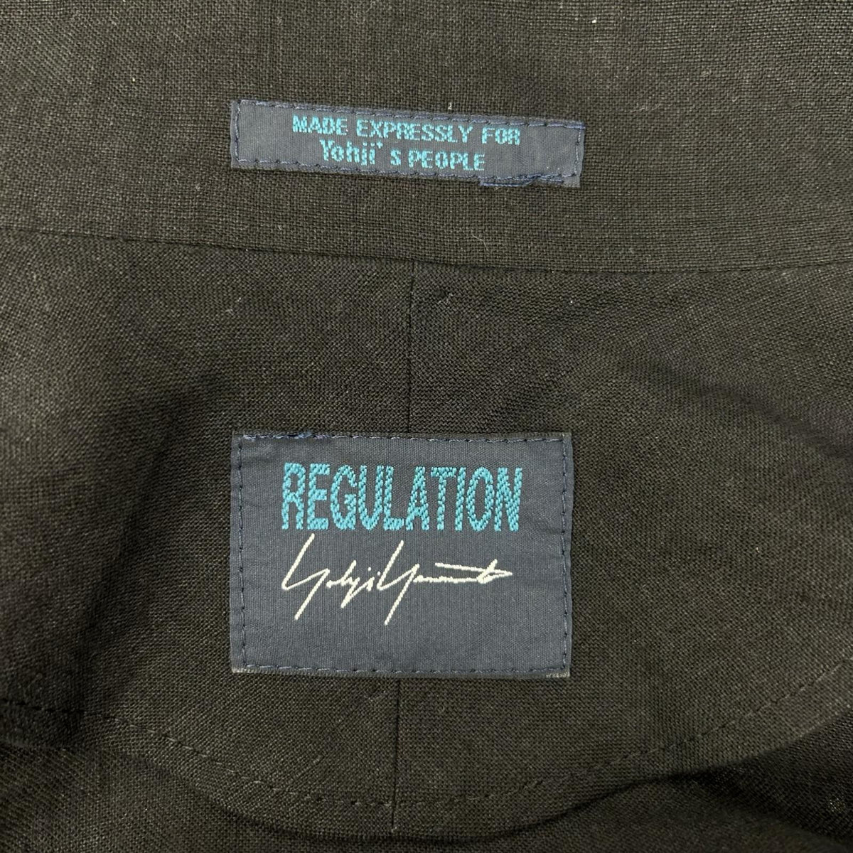 REGULATION Yohji Yamamoto Linen High Jacket Black Size S
