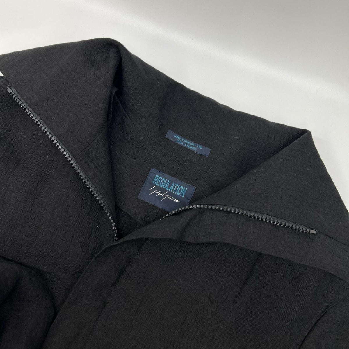 REGULATION Yohji Yamamoto Linen High Jacket Black Size S