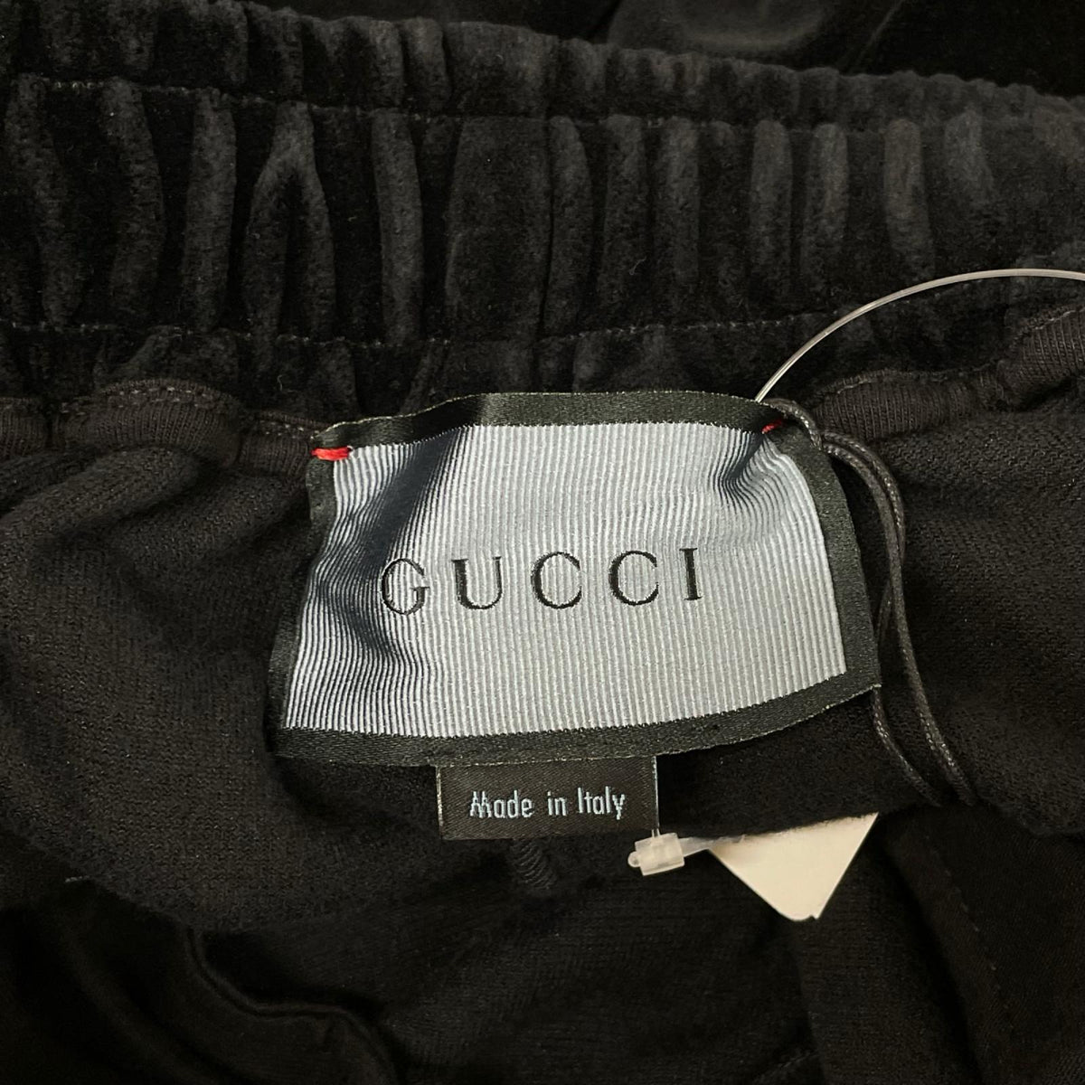 GUCCI 615811 Velour Track Pants Black Sweatpants Size XXS