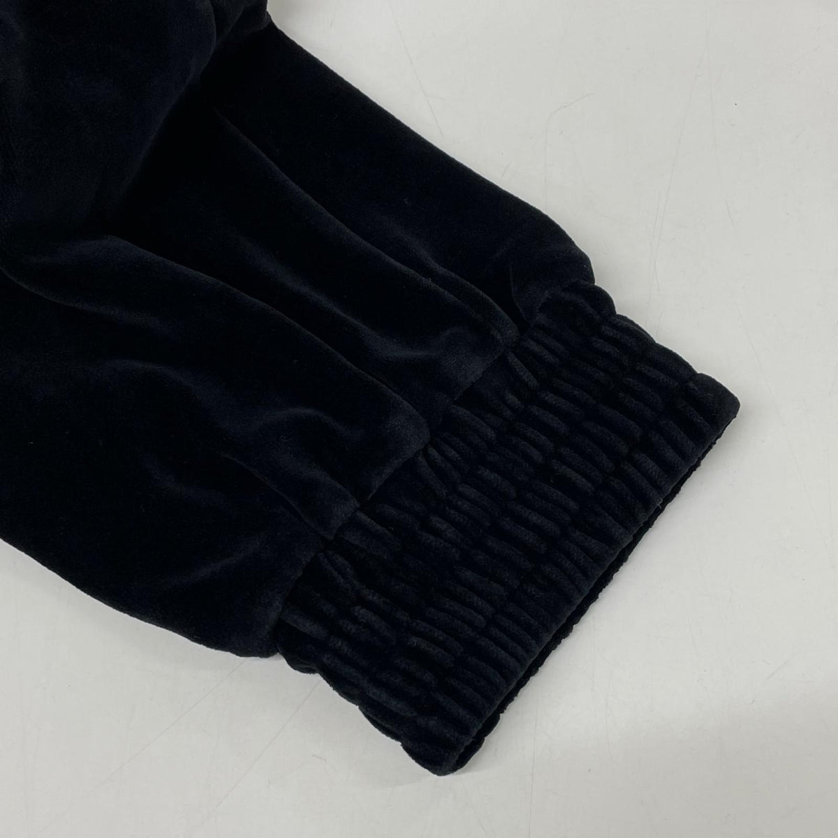 GUCCI 615811 Velour Track Pants Black Sweatpants Size XXS