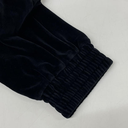 GUCCI 615811 Velour Track Pants Black Sweatpants Size XXS